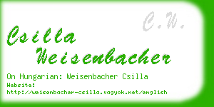 csilla weisenbacher business card